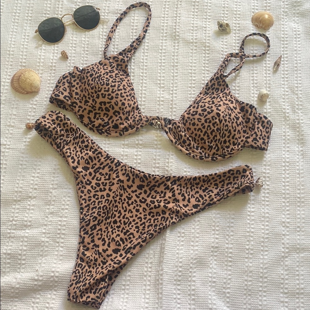 Leopard Print Bikini Set